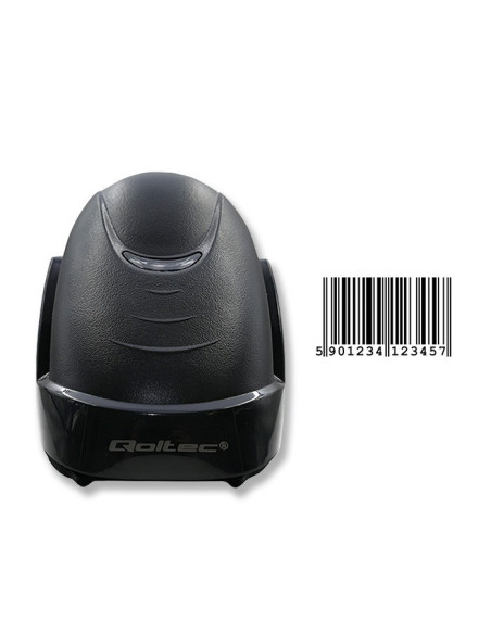 Qoltec Czytnik Kodów Kreskowych Laserowy | 1D | Usb | Czarny