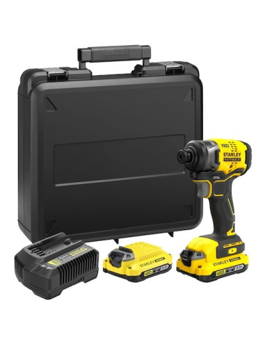 Stanley Sfmcf810D2K-Qw Wkrętak Zasilany/Zakrętark Udarowy 2800 Rpm Czarny, Żółty