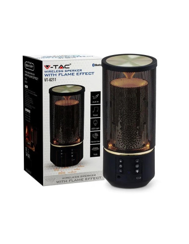 Bezprzewodowy Głośnik V-Tac Vt-6211 2X3W 1200Mah Bluetooth (Sku 7724) Czarny