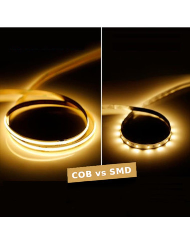 Taśma Led V-Tac Vt-Cob 512 Bezpunktowa 512Led Cob 24V Cri90+ 12W/M 4000K 1000Lm (Sku 2650)