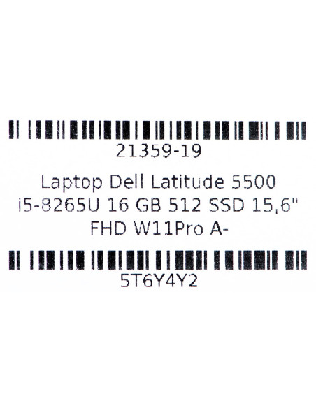 Dell Latitude 5500 I7-8665U 16Gb 512Gb Ssd 15" Fhd Win11Pro + Zasilacz Używany