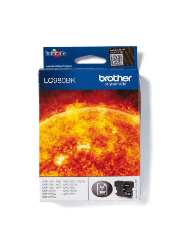 Brother Lc-980Bk Nabój Z Tuszem 1 Szt. Oryginalny Czarny