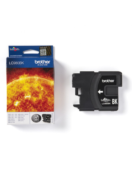 Brother Lc-980Bk Nabój Z Tuszem 1 Szt. Oryginalny Czarny