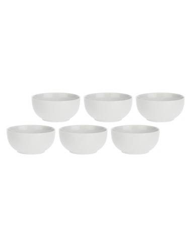 Zestaw 6 Okrągłych Misek Terrine - Biały, 11.5 Cm