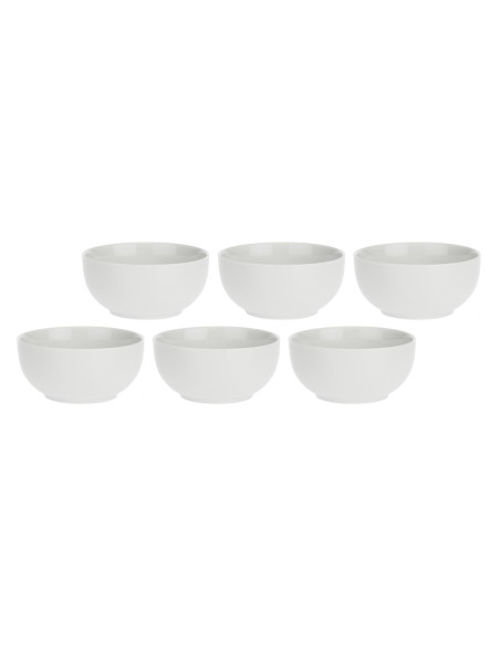 Zestaw 6 Okrągłych Misek Terrine - Biały, 11.5 Cm