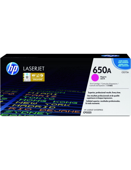 Hp 650A Oryginalny Wkład Z Purpurowym Tonerem Laserjet