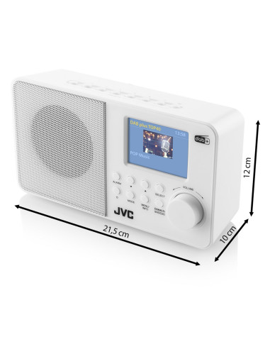 Radio Jvc Dab Ra-E611W-Dab White