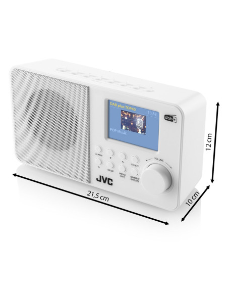 Radio Jvc Dab Ra-E611W-Dab White