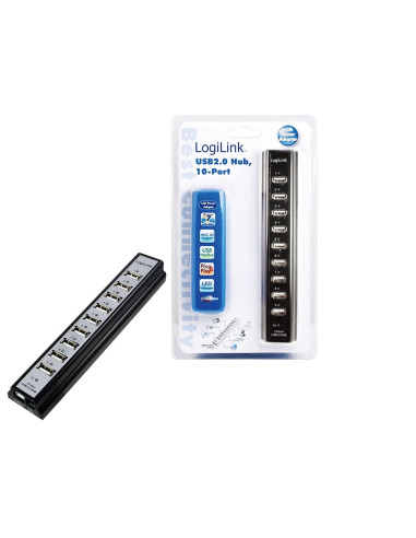 Logilink Ua0096 Huby I Koncentratory 480 Mbit/S Czarny