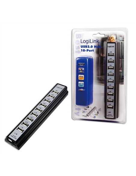 Logilink Ua0096 Huby I Koncentratory 480 Mbit/S Czarny