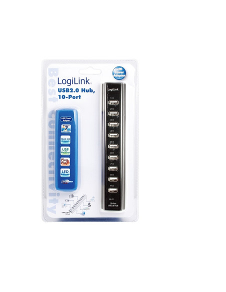 Logilink Ua0096 Huby I Koncentratory 480 Mbit/S Czarny