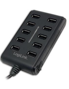 Hub Usb Logilink Ua0125 10-Portowy Usb2.0 Z Zasilaczem 3,5A
