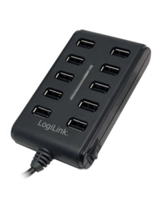 Hub Usb Logilink Ua0125 10-Portowy Usb2.0 Z Zasilaczem 3,5A 2