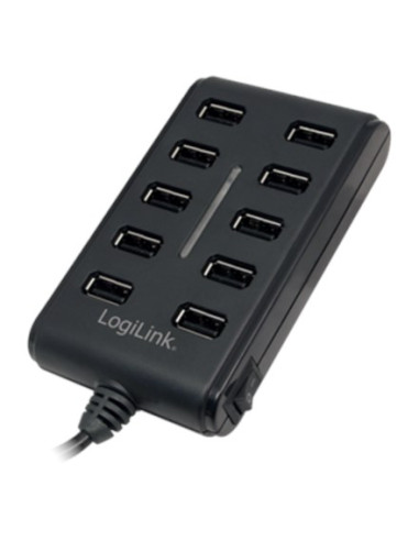 Hub Usb Logilink Ua0125 10-Portowy Usb2.0 Z Zasilaczem 3,5A