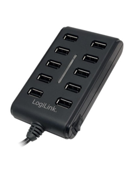 Hub Usb Logilink Ua0125 10-Portowy Usb2.0 Z Zasilaczem 3,5A