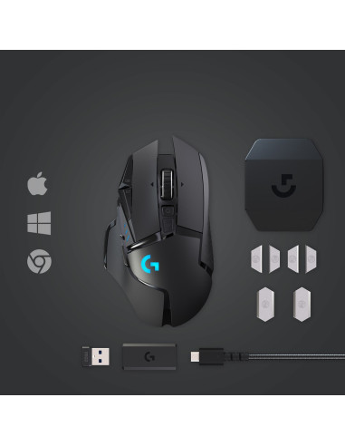 Logitech G G502 Lightspeed Myszka Po Prawej Stronie Rf Wireless 25600 Dpi