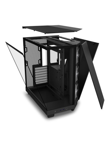 Nzxt Obudowa Komputerowa Nzxt H6 Flow Rgb Midi Tower Z Oknem Czarna
