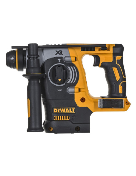 Młotowiertarka Dewalt DCH273H2T-QW 5035048806999 bok, 3 tryby pracy, zaczep do pasa