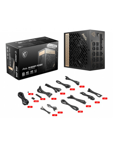 Zasilacz Msi Meg Ai1300P Pcie5 1300W 80+ Platinum Atx 3.1