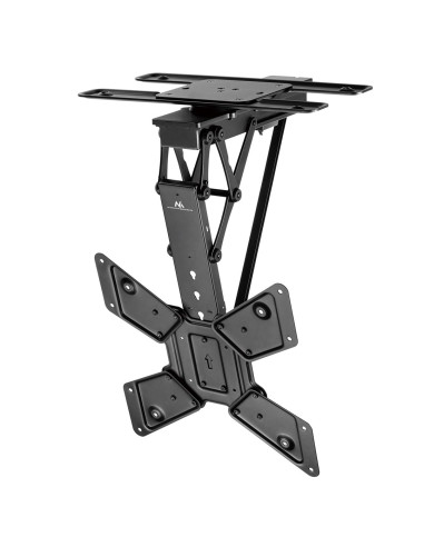 Maclean Uchwyt Do Tv Elektryczny Sufitowy, Obsługa Tuya, Max Vesa 600X400, Obrót 90St. Pilot, 23"-65", 30Kg Mc-491