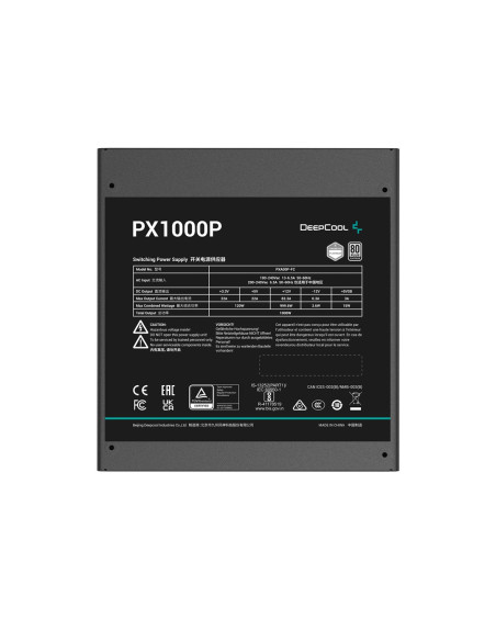 Deepcool Px1300P Moduł Zasilaczy 1000 W 20+4 Pin Atx Atx Czarny