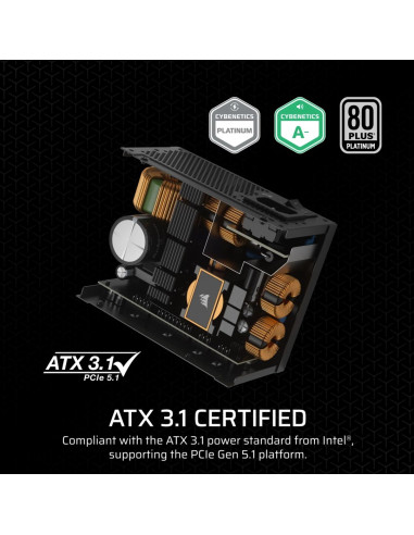 Corsair Cp-9020284-Eu Moduł Zasilaczy 750 W 24-Pin Atx Atx Czarny
