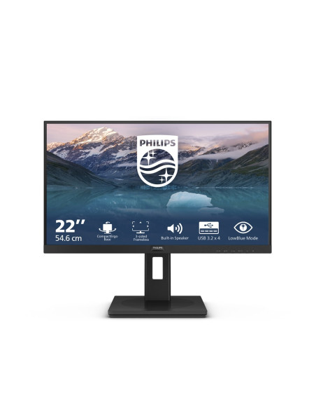 Philips 222S9Jml/00 Monitor Komputerowy 54,6 Cm (21.5") 1920 X 1080 Px Full Hd Lcd Czarny