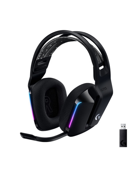 Logitech G G733 Zestaw Słuchawkowy Bezprzewodowy Opaska Na Głowę Gaming Czarny
