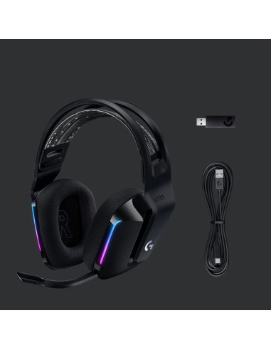 Logitech G G733 Zestaw Słuchawkowy Bezprzewodowy Opaska Na Głowę Gaming Czarny