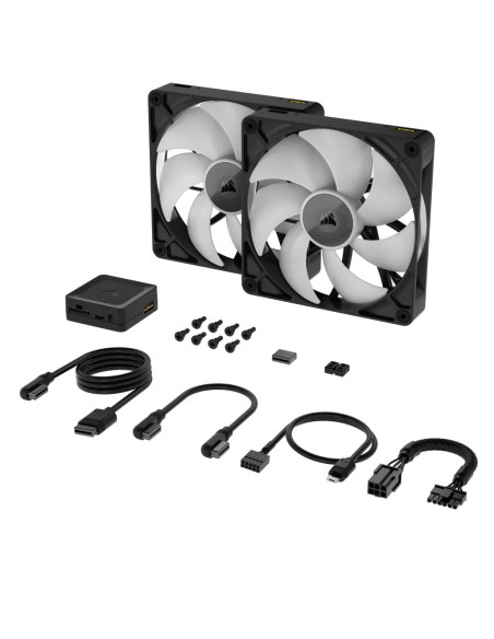 Corsair Icue Link Rx140 Rgb Obudowa Komputera Wentylator 14 Cm Czarny 2 Szt.