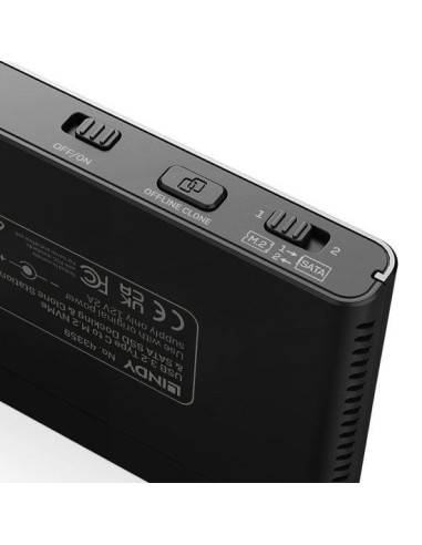 Lindy 43359 Stacja Dokująca Do Dysków Twardych Usb 3.2 Gen 2 (3.1 Gen 2) Type-C Czarny