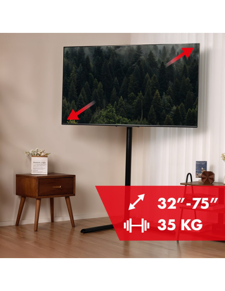 Maclean Uchwyt Stojak Podłogowy Do Telewizora, 32-70", Max. Vesa 400X400, Max. 40Kg Mc-494