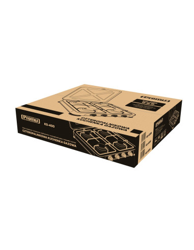 Promis Kuchenka Gazowa Kg400S, 4-Palnikowa,Srebrna