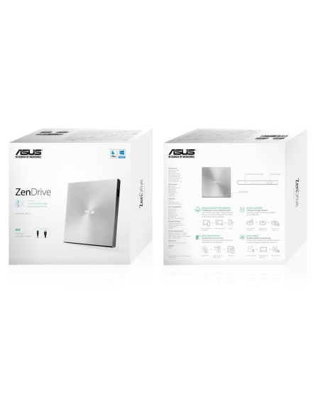 Asus Zendrive U9M Dysk Optyczny Dvd±Rw Srebrny