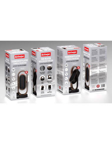 Termowentylator Z Funkcją Chłodzenia Activejet Selected 3D 1800W