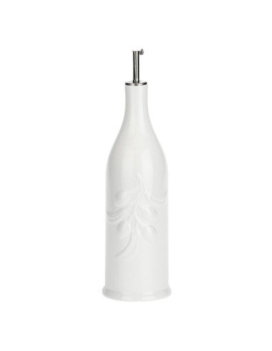 Cylindryczna Butelka Na Oliwę Menage - Biały, 1 Ltr