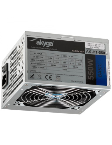 Zasilacz Akyga Basic Ak-B1-550 (550 W  Pasywne  120 Mm)