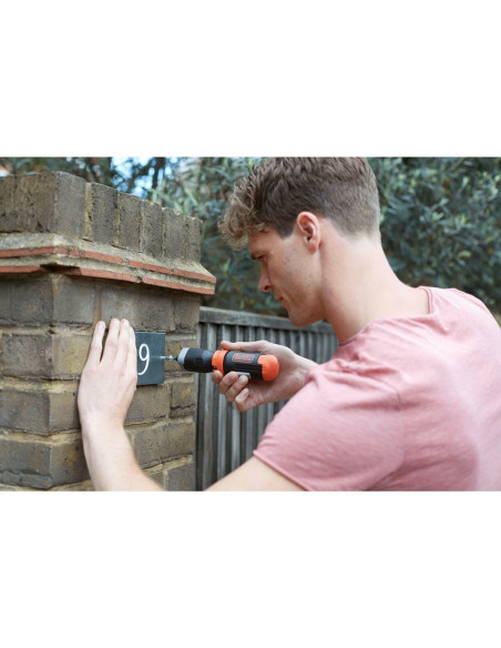 Black & Decker Bcf601C-Xj Wkrętak Zasilany/Zakrętark Udarowy 220 Rpm Czarny, Pomarańczowy
