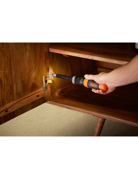 Black & Decker Bcf601C-Xj Wkrętak Zasilany/Zakrętark Udarowy 220 Rpm Czarny, Pomarańczowy