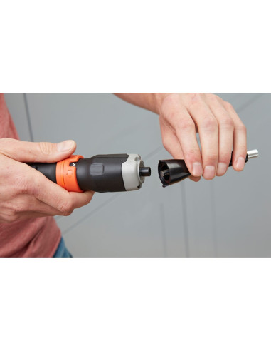 Black & Decker Bcf601C-Xj Wkrętak Zasilany/Zakrętark Udarowy 220 Rpm Czarny, Pomarańczowy