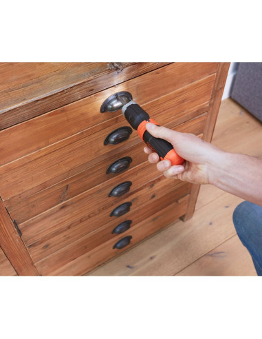 Black & Decker Bcf601C-Xj Wkrętak Zasilany/Zakrętark Udarowy 220 Rpm Czarny, Pomarańczowy