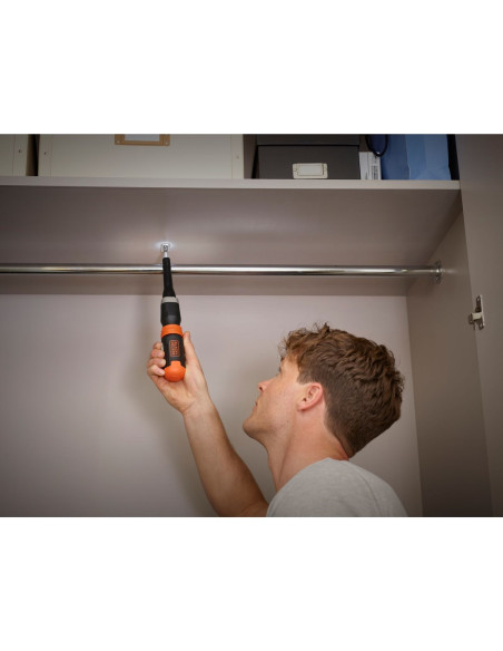 Black & Decker Bcf601C-Xj Wkrętak Zasilany/Zakrętark Udarowy 220 Rpm Czarny, Pomarańczowy
