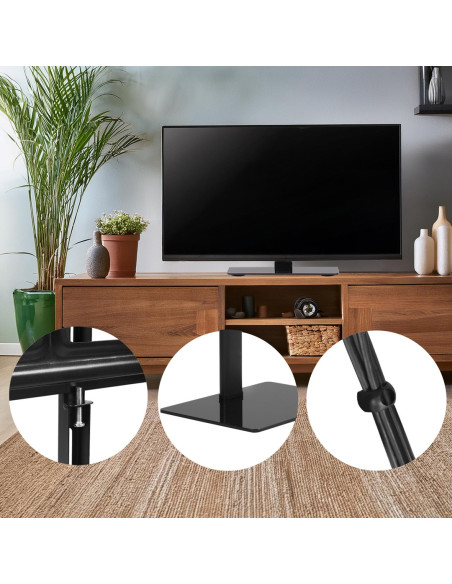 Maclean Uniwersalny Stojak Do Tv Na Szafkę Rtv Podstawka, Max. 40Kg, Max. Vesa 600X400, Dla Tv 32-75" Mc-386