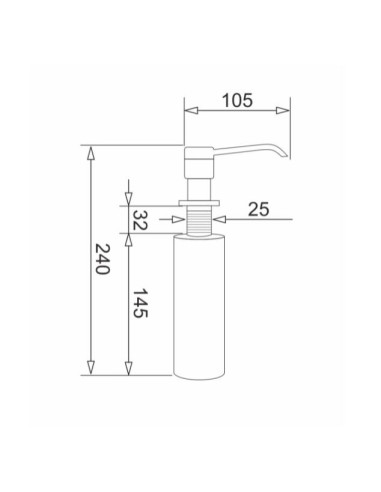 Dozownik Do Płynów Pyramis Dp-01 Chrom 028102501