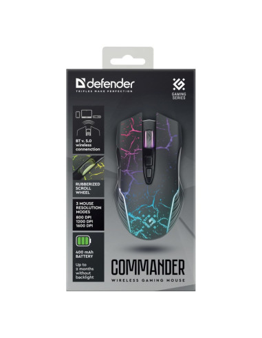 Defender Mysz Gm-511 Commander Optic Bt 1600Dpi 7P 52557