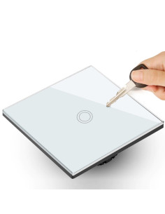 Maclean Dotykowy Włącznik Światła Pojedynczy Schodowo-Krzyżowy Biały Mce710W 2