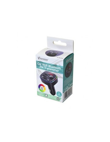 Vakoss Tramister Samochodowy Rgb/ Fm/ Bluetooth/ Usb / 3.1A Tc-B439