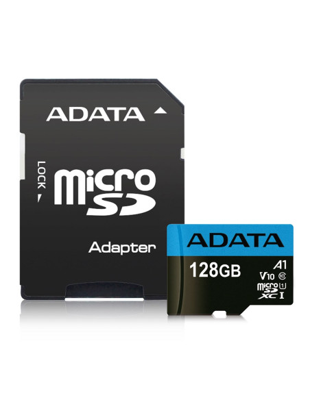 Karta Pamięci Z Adapterem Adata Premier Ausdx128Guicl10A1-Ra1 (128Gb  Class 10  + Adapter)