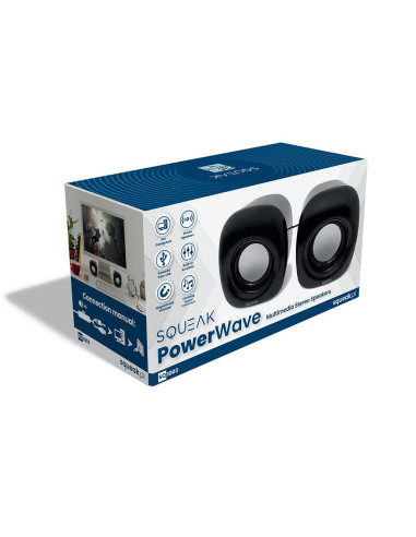 Squeak Głośniki Komputerowe Powerwave Stereofoniczne Aux+Usb Sq1003