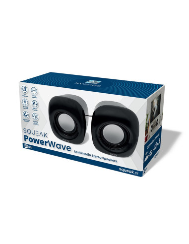 Squeak Głośniki Komputerowe Powerwave Stereofoniczne Aux+Usb Sq1003